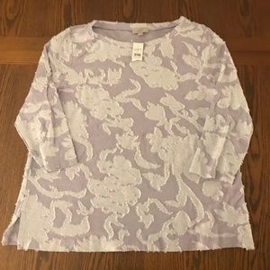 NWT! LOFT OUTLET ORCHID KNIT TOP